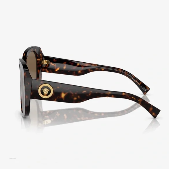 Versace Tortoise Shell Sunglasses Versace Sunglasses Full inclusion NWT - Picture 3 of 5